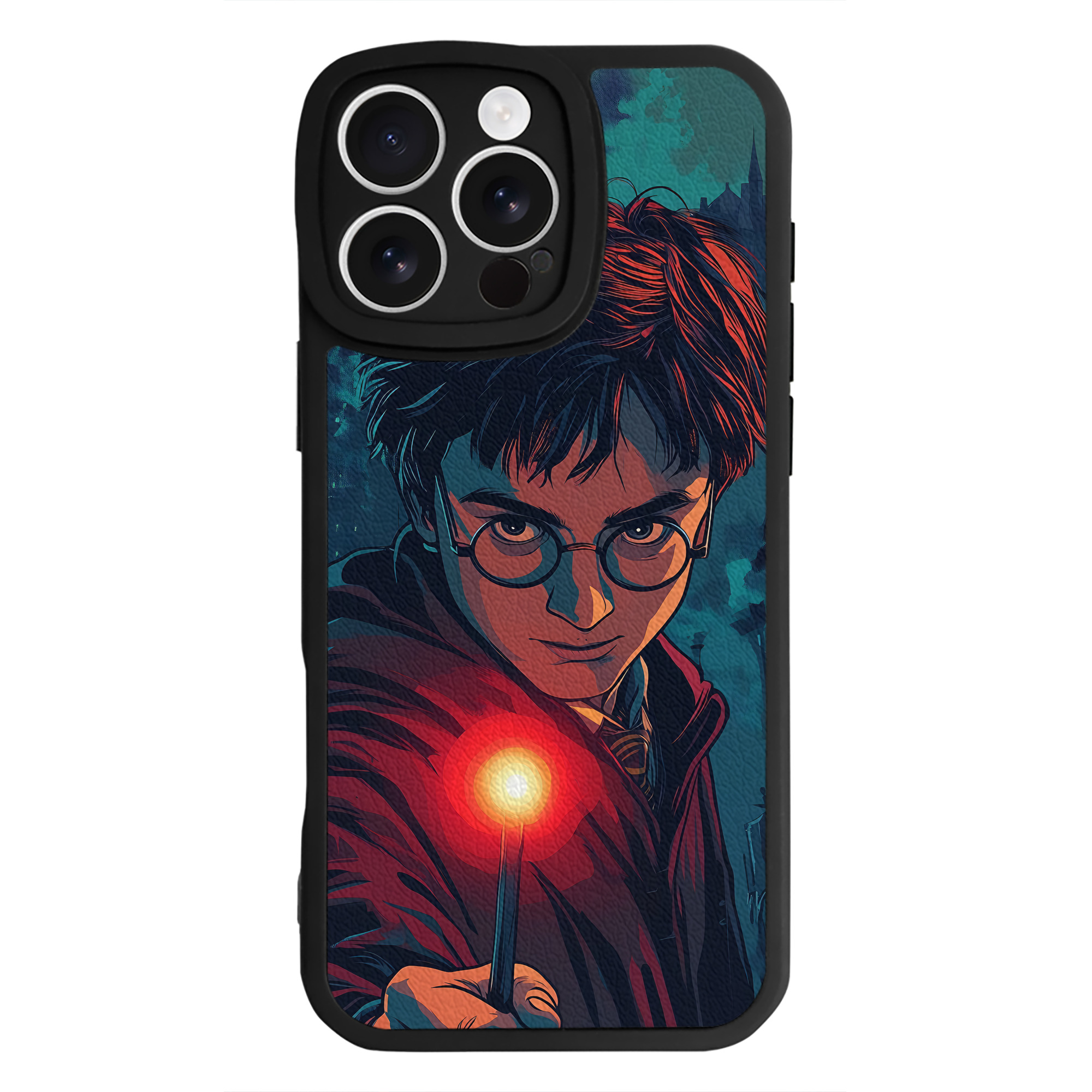 （画像用） Harry Potter ハリー・ポッターシリーズ 【iPhone 16シリーズ対応】シリコンスマホケース（レザー調） 材質：シリコン